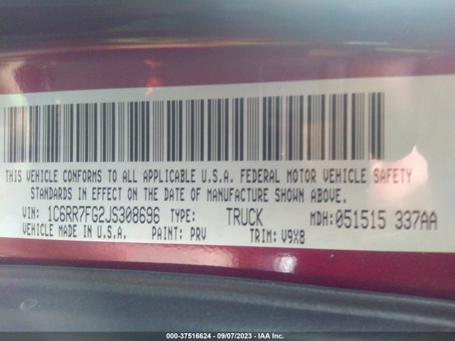 RAM 1500 Express 2018 1C6RR7FG2JS308696 Image 9