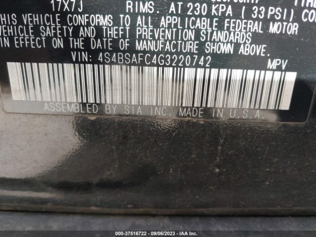 4S4BSAFC4G3220742 Subaru Outback 2.5i Premium