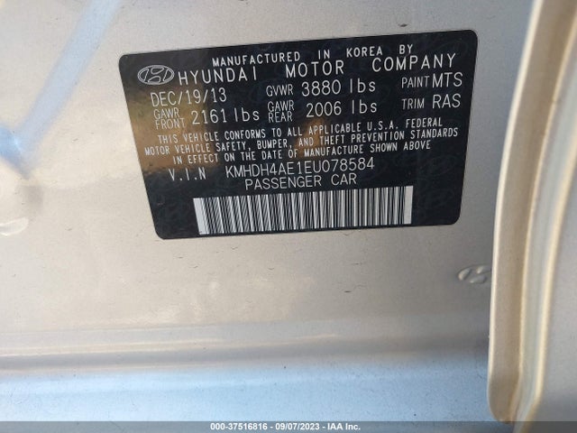 Hyundai ELANTRA SE 2014 KMHDH4AE1EU078584 Image 15