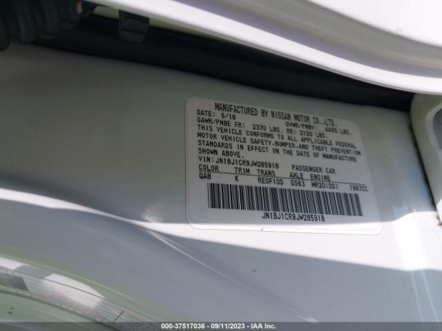JN1BJ1CR9JW285918 Nissan Rogue Sport Sl