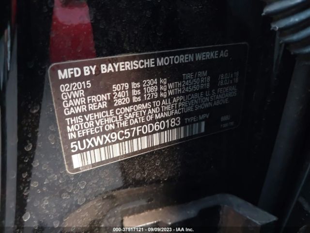 5UXWX9C57F0D60183 BMW X3 Xdrive28i