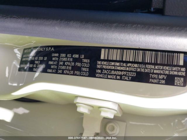 ZACCJBAB9HPF23223 Jeep Renegade Sport