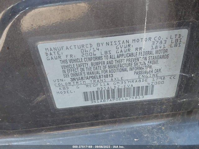 Nissan SENTRA SV 2014 3N1AB7AP0EL674813 Image 9