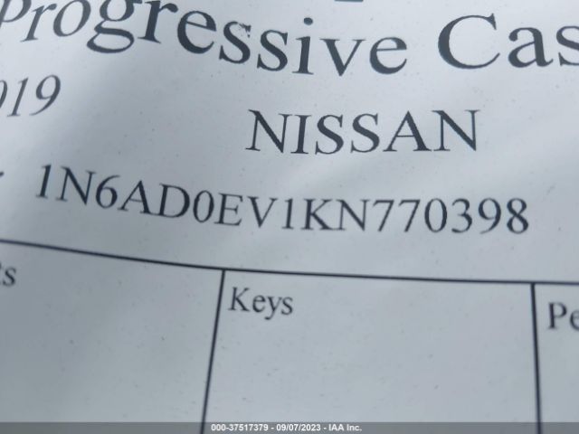 1N6AD0EV1KN770398 Nissan Frontier Sl