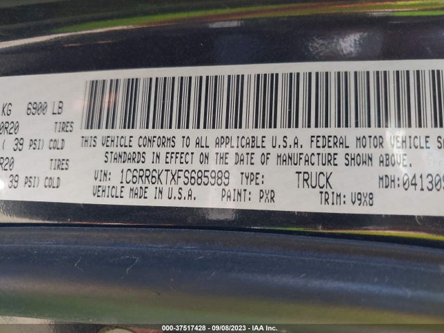 1C6RR6KTXFS685989 RAM 1500 Express