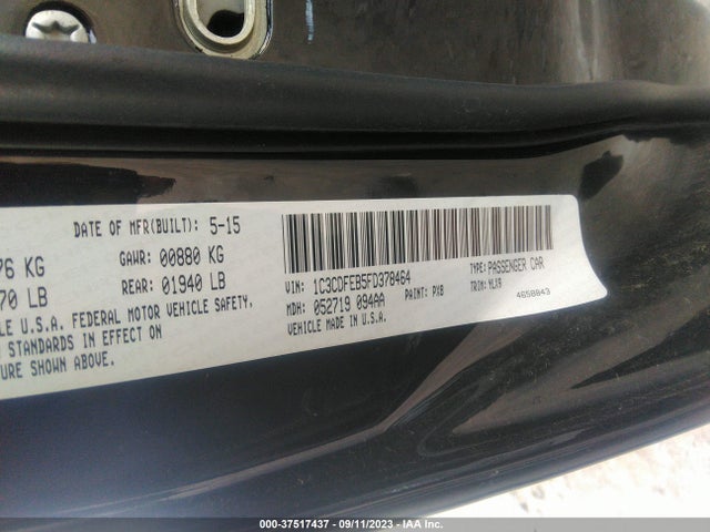 Dodge DART GT 2015 1C3CDFEB5FD378464 Image 9