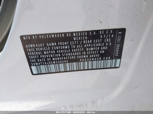 3VW4T7AJXEM336264 Volkswagen Jetta Sedan Gli Edition 30 W/nav