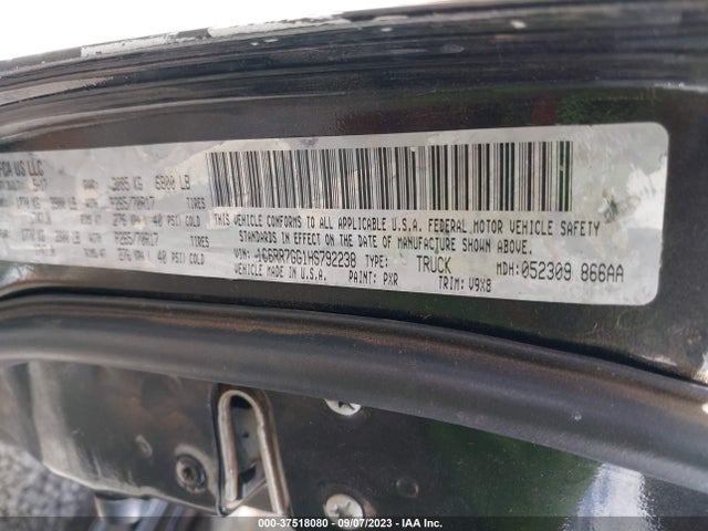 RAM 1500 Slt 2017 1C6RR7GG1HS792238 Image 9