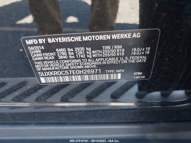5UXKR0C57E0H26971 BMW X5 Xdrive35i