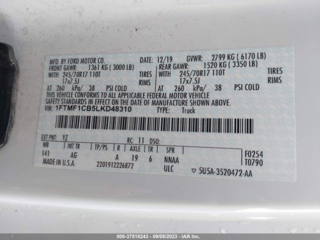 1FTMF1CB5LKD48310 Ford F-150 Xl/xlt