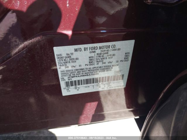 2FMPK4J98NBA78055 Ford Edge Sel/st-line