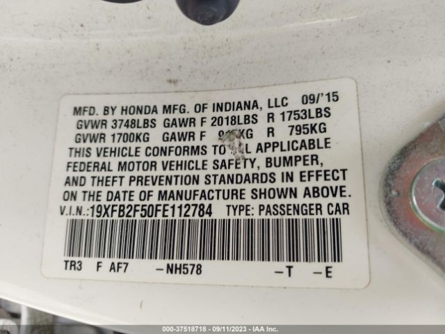 19XFB2F50FE112784 Honda Civic Lx