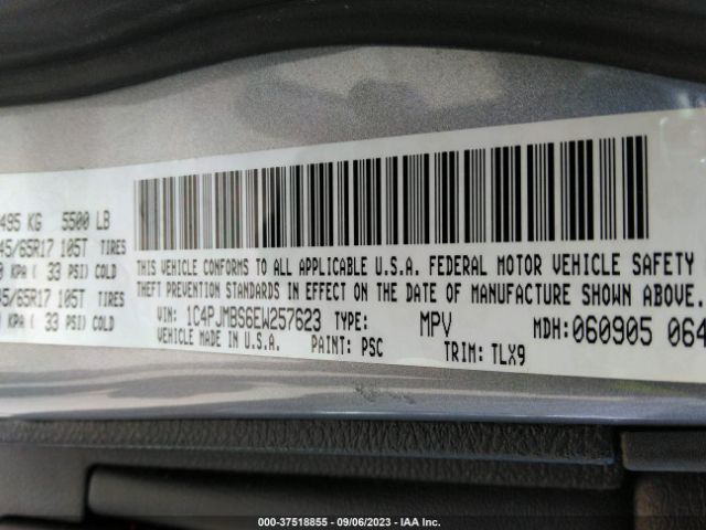 1C4PJMBS6EW257623 Jeep Cherokee Trailhawk