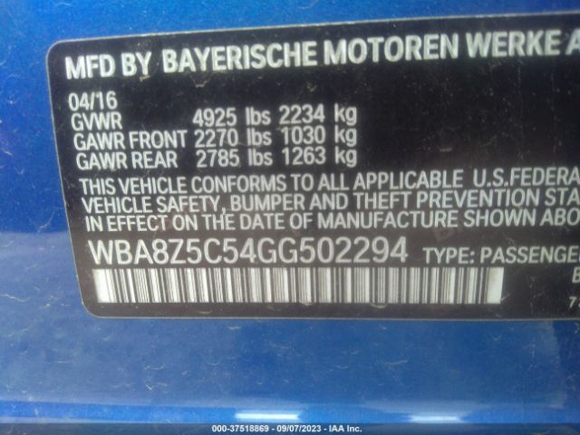 WBA8Z5C54GG502294 BMW 3 Series Gran Turismo 328i Xdrive