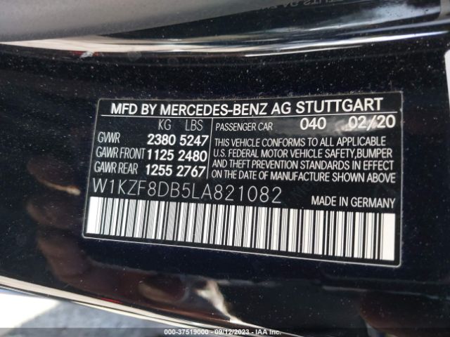 W1KZF8DB5LA821082 Mercedes-Benz E-class E 350