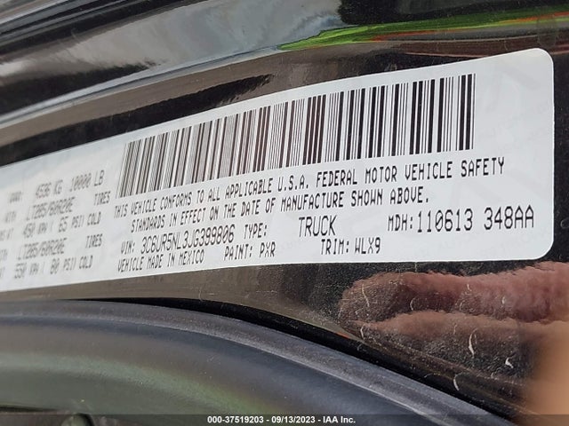 3C6UR5NL3JG399806 RAM 2500 Laramie
