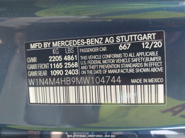 2021 MERCEDES-BENZ GLB W1N4M4HB9MW104744 Photo 8