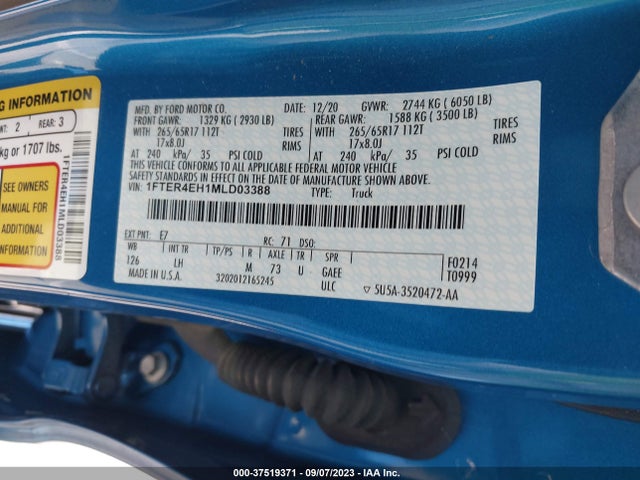 1FTER4EH1MLD03388 Ford Ranger Xlt