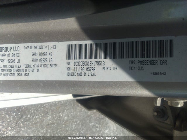Chrysler 200 Limited 2014 1C3CCBCG1EN179513 Image 9