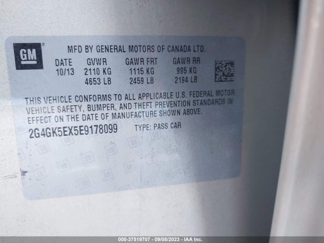 2G4GK5EX5E9178099 Buick Regal
