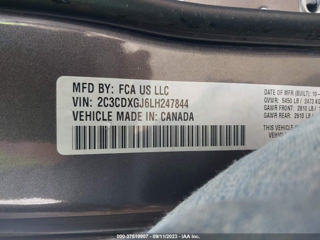 Dodge Charger Scat Pack Rwd 2020 2C3CDXGJ6LH247844 Image 9