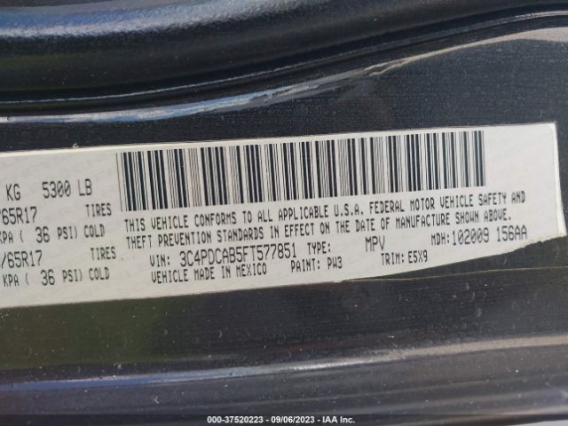 3C4PDCAB5FT577851 Dodge JOURNEY SE