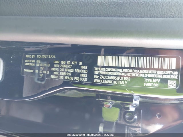 ZACCJABB5JPJ21582 Jeep Renegade Latitude