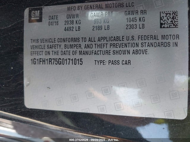 Chevrolet CAMARO 2SS 2016 1G1FH1R75G0171015 Image 9