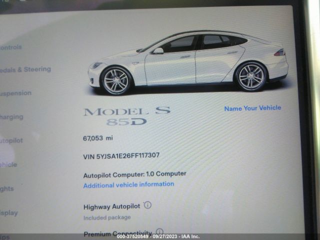 5YJSA1E26FF117307 Tesla Model S 70d/85d/p85d