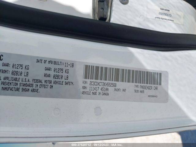 2C3CDXCT2KH552568 Dodge CHARGER R/T