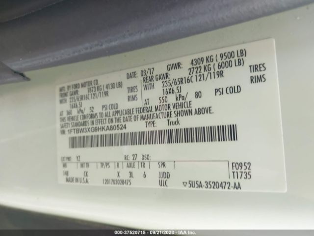 1FTBW3XG9HKA80524 Ford Transit-350