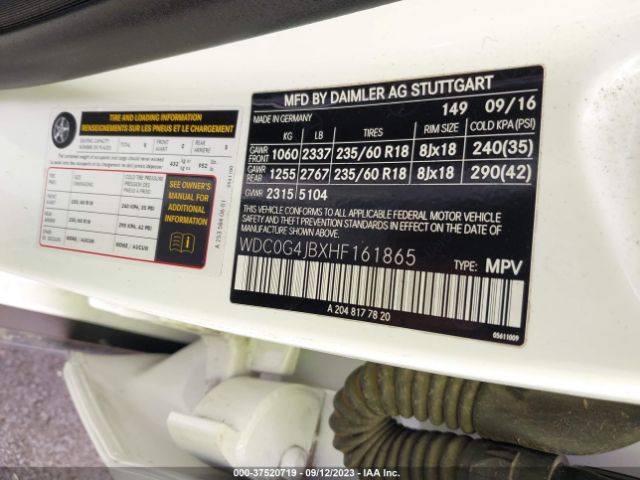 WDC0G4JBXHF161865 Mercedes-Benz Glc Glc 300