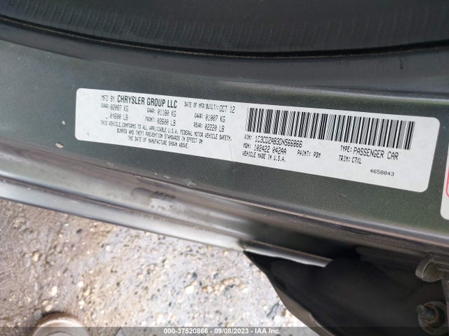 2013 DODGE AVENGER SE VIN: 1C3CDZAB3DN566866