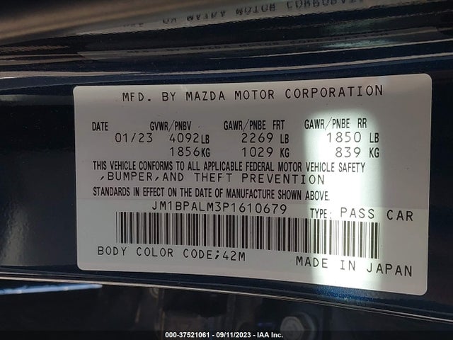 Mazda Mazda3 Hatchback 2.5 S Preferred 2023 JM1BPALM3P1610679 Image 15