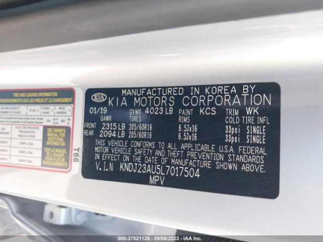 KNDJ23AU5L7017504 KIA SOUL S