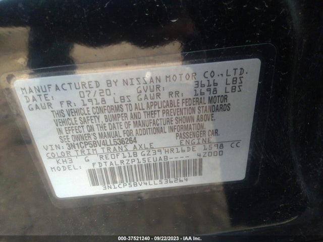 Nissan KICKS S 2020 3N1CP5BV4LL536264 Image 15
