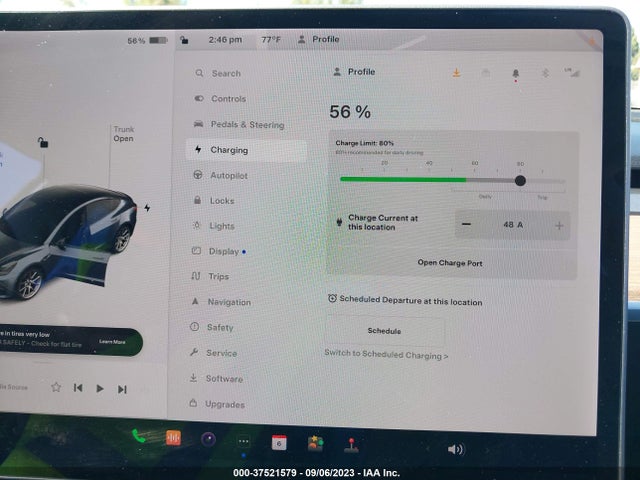 2021 TESLA MODEL 3 LONG RANGE VIN: 5YJ3E1EB3MF849092