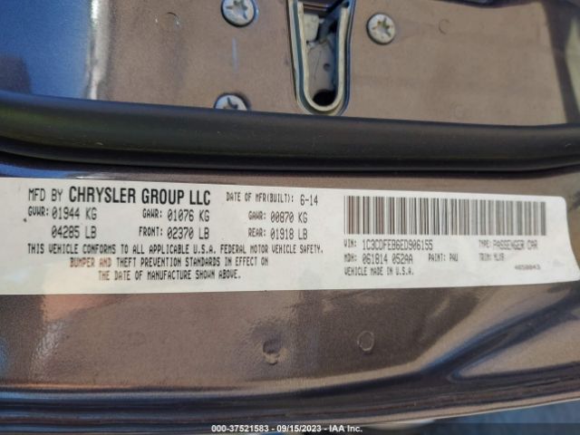 1C3CDFEB6ED906155 Dodge DART GT