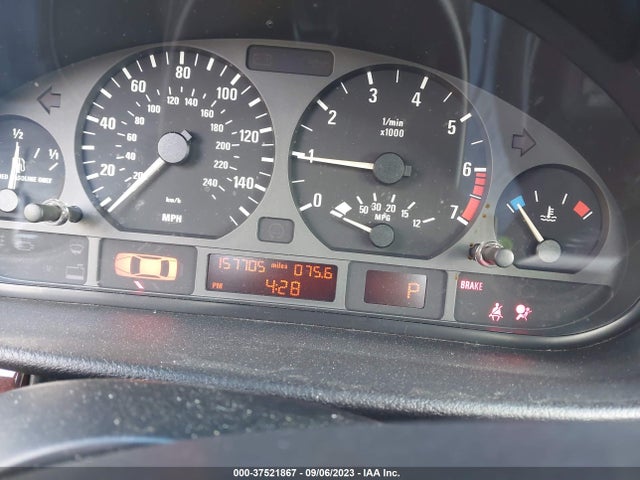 2000 BMW 3 SERIES 323I VIN: WBAAM3345YCA91589
