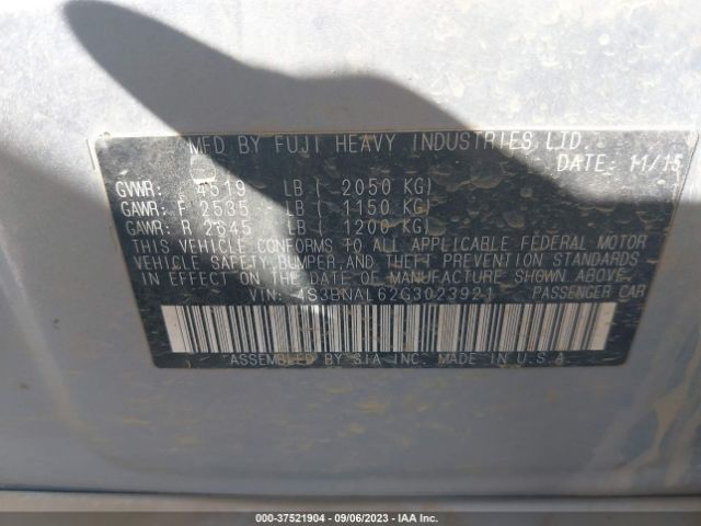 4S3BNAL62G3023921 Subaru Legacy 2.5i Limited