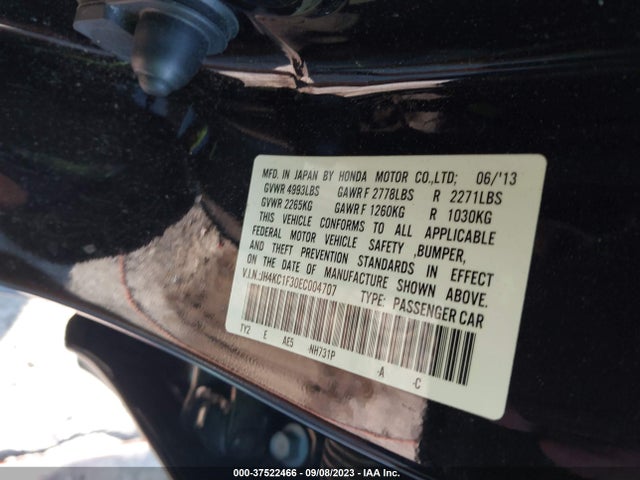 Acura RLX 2014 JH4KC1F30EC004707 Image 9