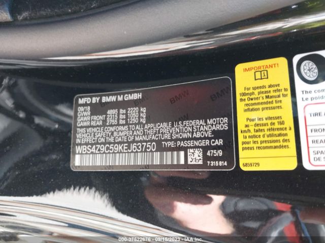 WBS4Z9C59KEJ63750 BMW M4