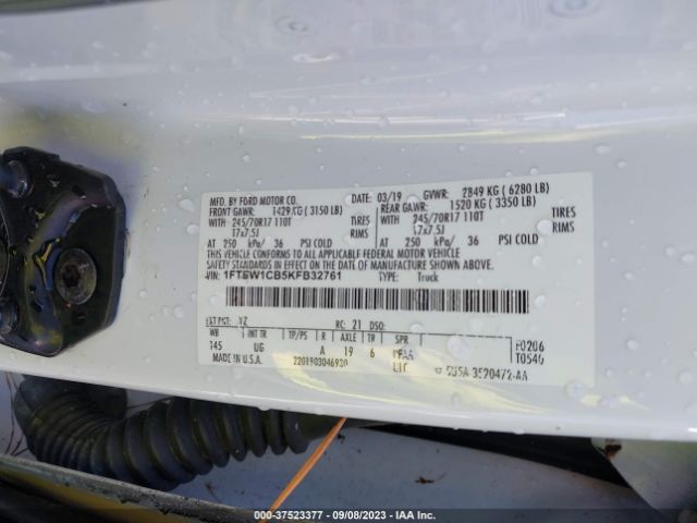 1FTEW1CB5KFB32761 Ford F-150 Xl/xlt