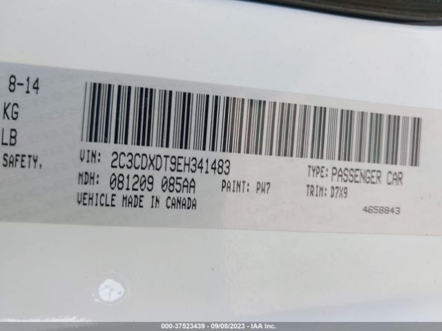 2C3CDXDT9EH341483 Dodge Charger Rt