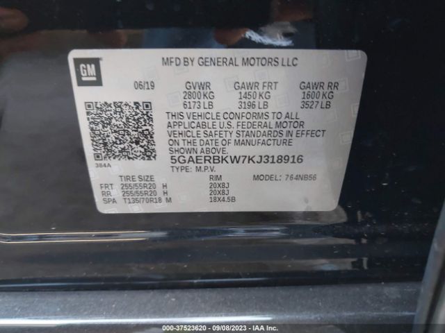 5GAERBKW7KJ318916 Buick Enclave Essence