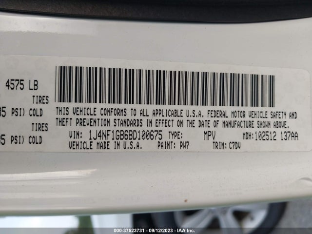 2011 JEEP PATRIOT 1J4NF1GB6BD100675 Photo 8