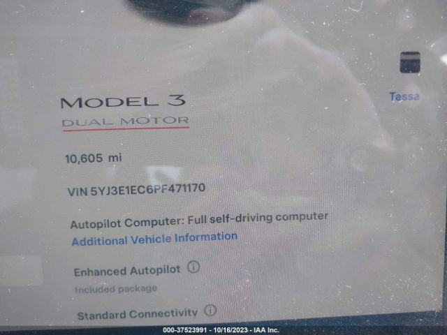 5YJ3E1EC6PF471170 Tesla Model 3 Performance