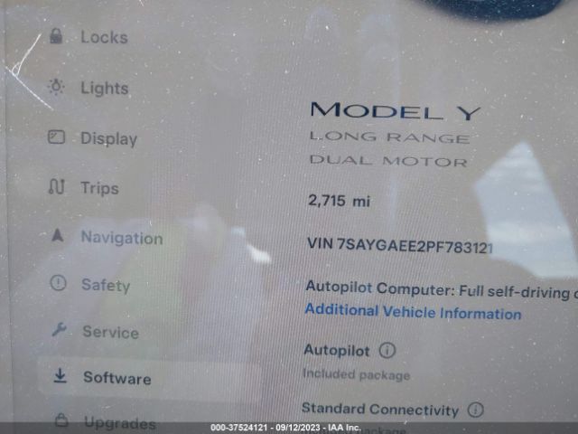 7SAYGAEE2PF783121 Tesla Model Y Long Range