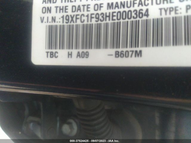 19XFC1F93HE000364 Honda Civic Sedan Touring