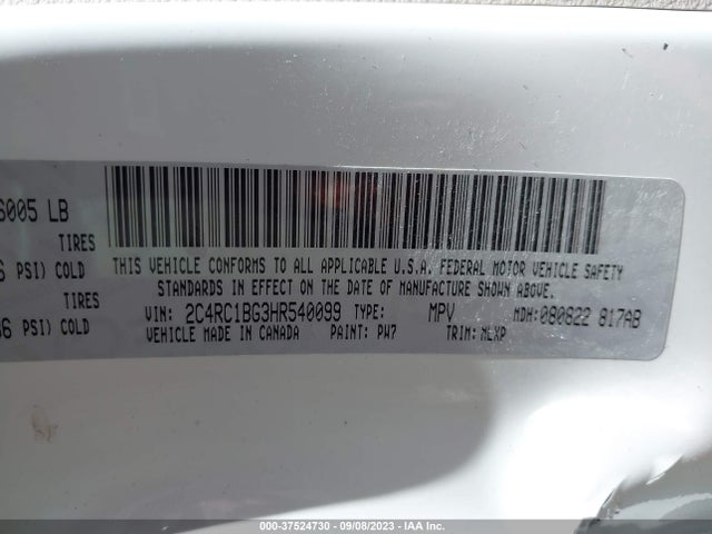 2C4RC1BG3HR540099 Chrysler Pacifica Touring-l